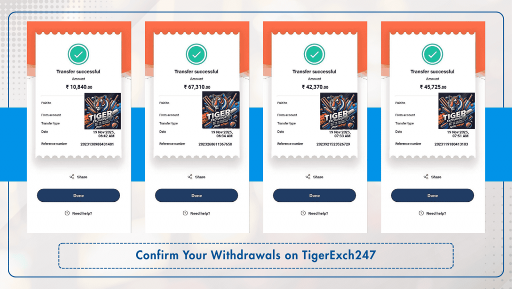 Proof of Payment: How to Confirm Your Withdrawals on Tigerexch
