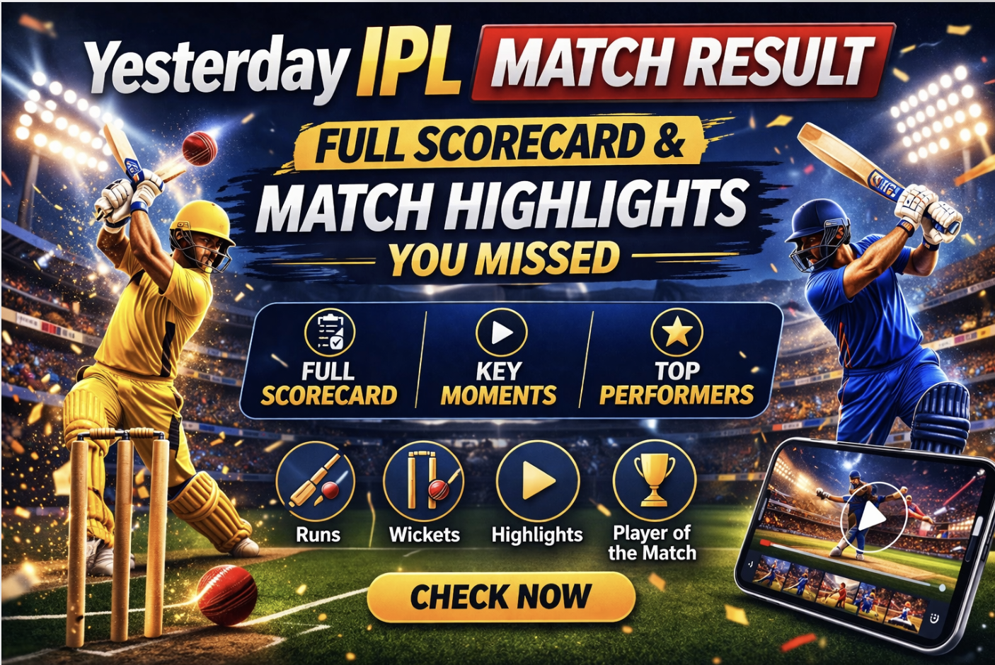 Yesterday IPL Match
